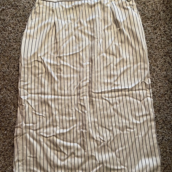 Ann Stevens Pinstripe Vintage Pencil Skirt - Picture 1 of 3